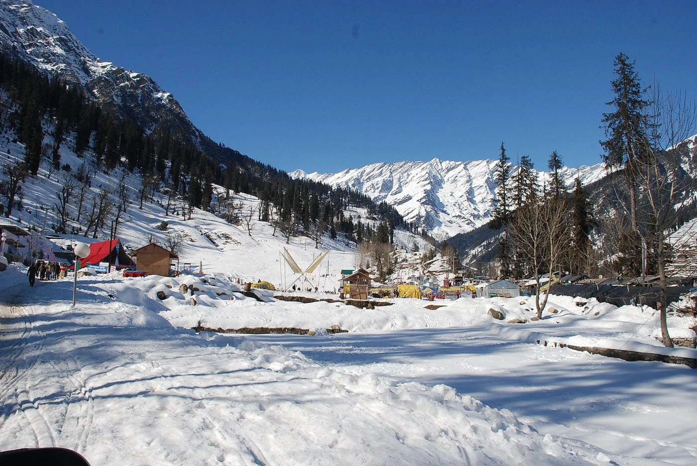 Solang Valley Manali snow activities in winter season