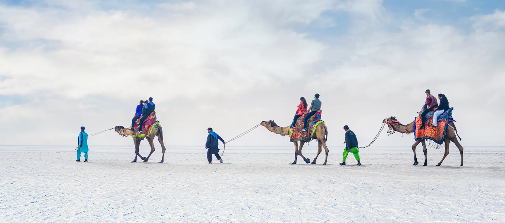 Rann Utsav tent city on the white salt desert of Kutch