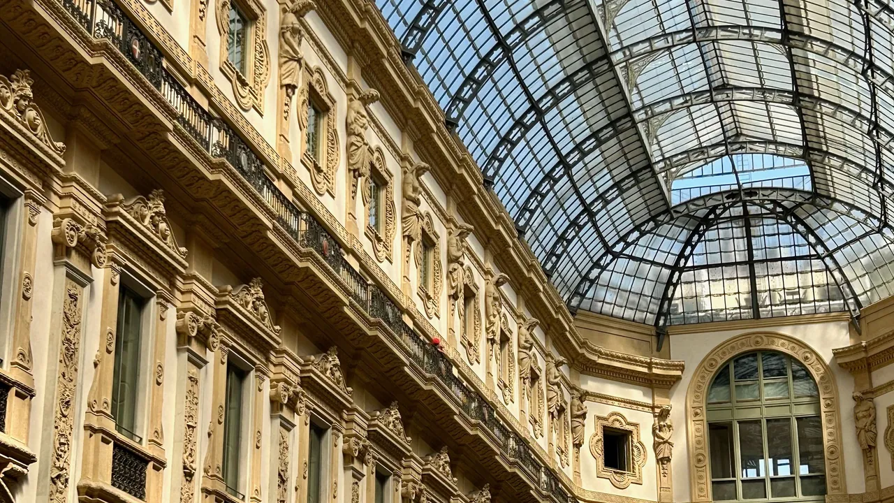 Galleria Vittorio Emanuele II glass arcade in Milan, home to Galleria Vik Milano