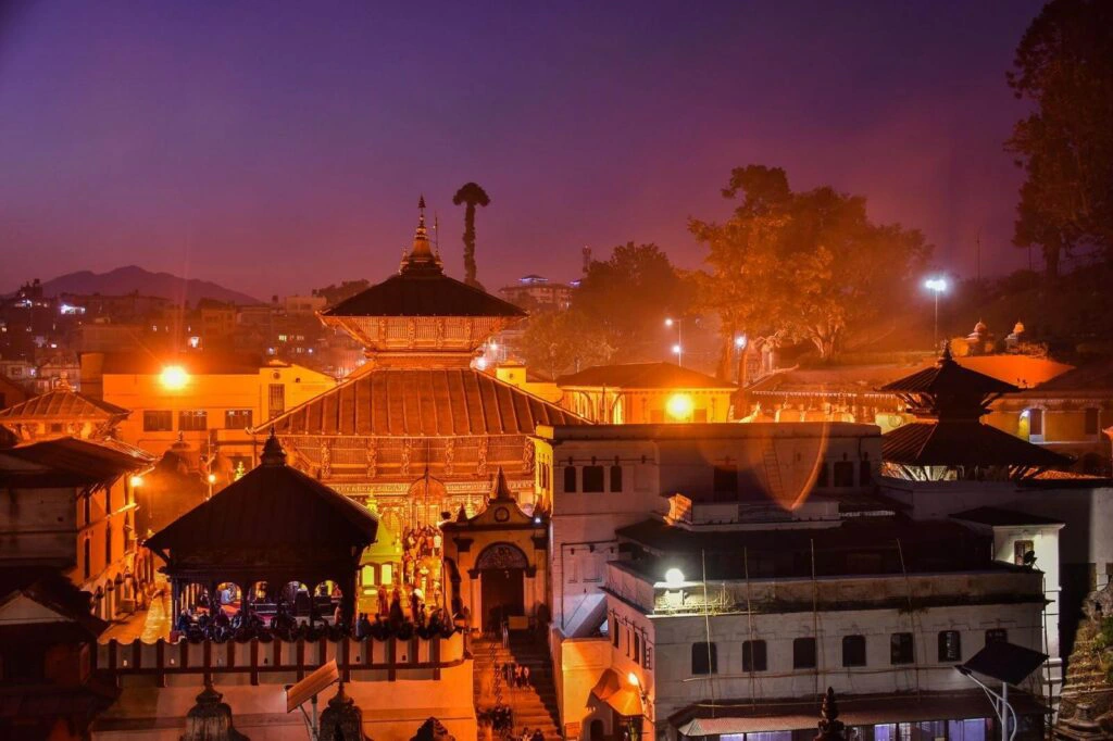 Pashupatinath Temple on the banks of the Bagmati River in Kathmandu