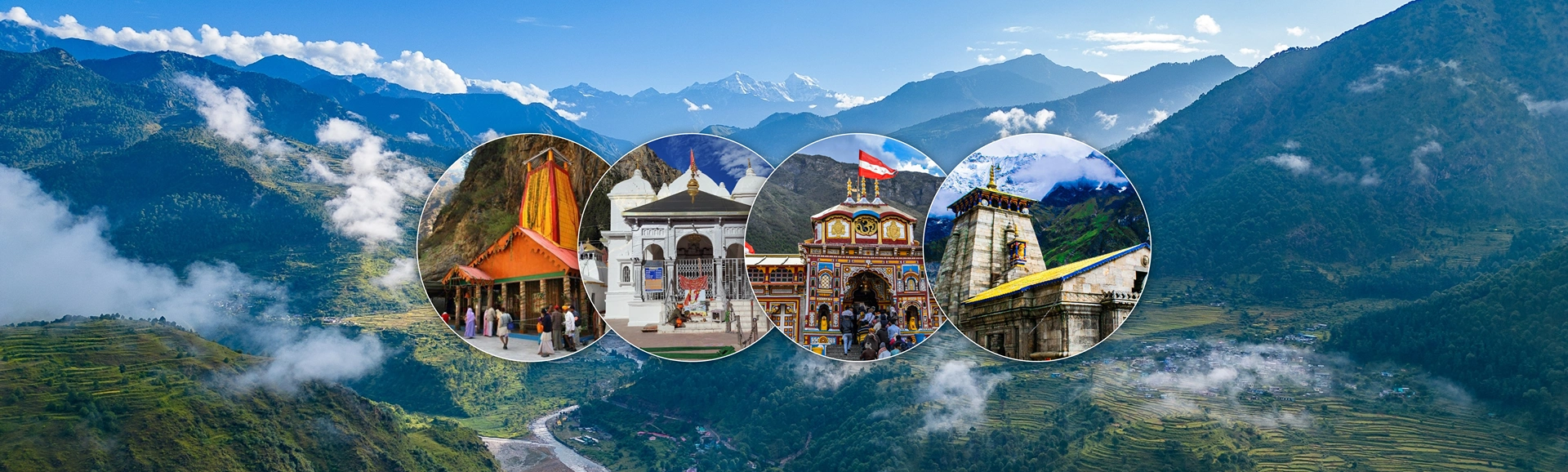 Char Dham Yatra in Himalaya by Land and Helicopter
