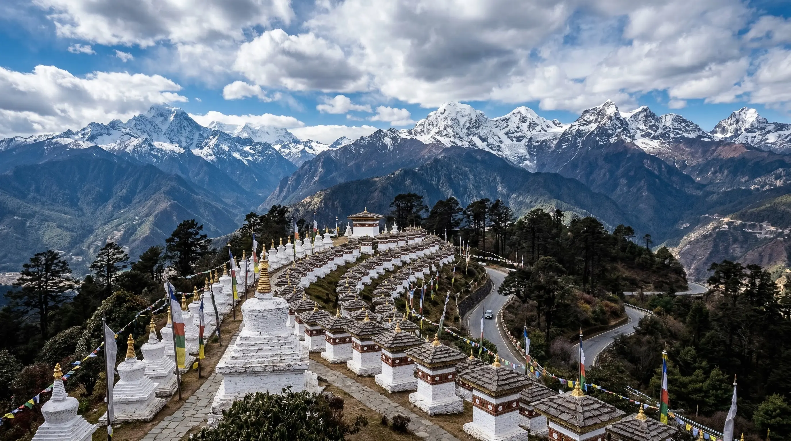 Dochula Pass in Bhutan