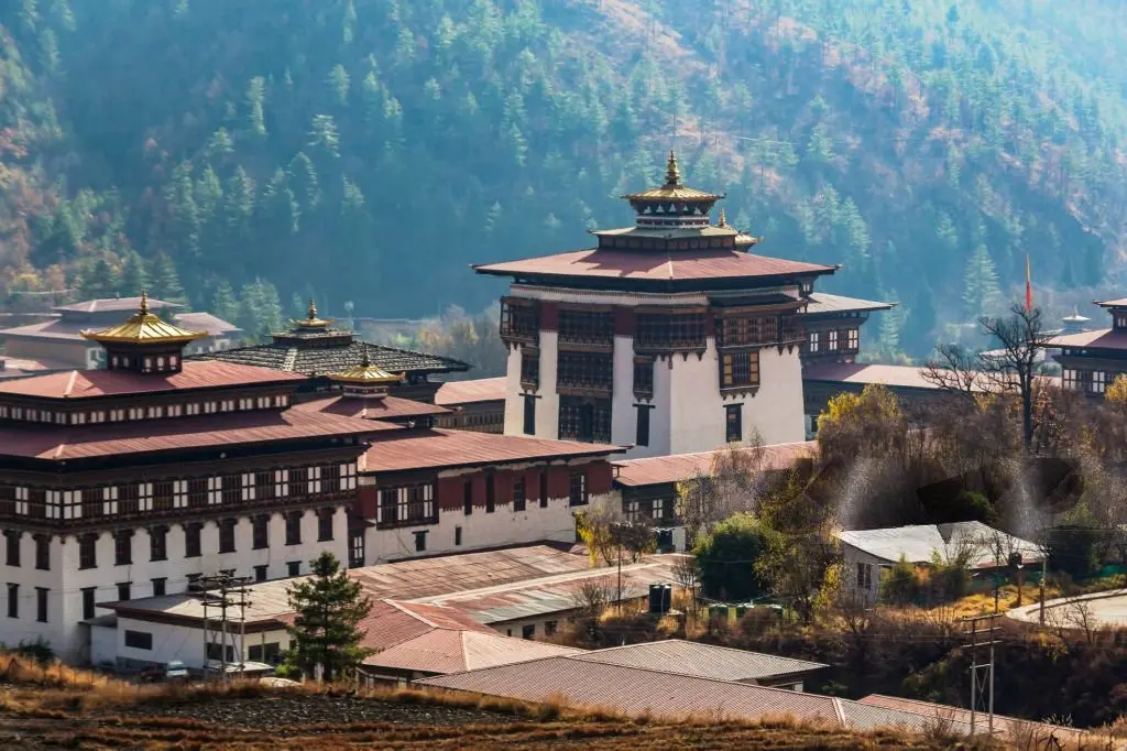 Tashichho Dzong in Bhutan
